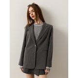 Sinsay Jednoredni loose fit blejzer s dodatkom viskoze | shoptok.hr