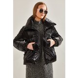 Bianco Lucci Women's Judge Collar Chine Down Coat 2373 | Shoptok.si