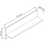 MID.YOU Stenski regal Usilo, bela | Shoptok.si