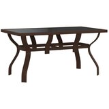  5-dijelni vrtni blagovaonski set smeđe-crni | shoptok.hr