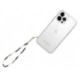 Guess GUSTBOHP zapestnica / obesek za telefon - Heishi Beads črno bel | Shoptok.si