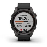 Garmin Športna ura Fenix 7S Sapphire Solar Carbon Gray Antracitno siva | Shoptok.si