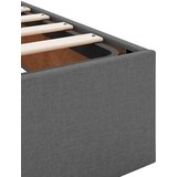  Krevetna konstrukcija Tamno siva 120 x 190 cm tkanina | shoptok.hr
