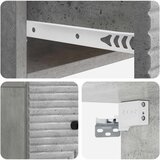  Noćni ormarić za montažu na zid Betonska siva 34,5 x 33 x 20 cm | shoptok.hr
