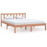 Furnova Posteljni okvir medeno rjav iz trdne borovine 150x200 cm, (21936569) | Shoptok.si
