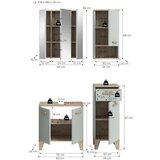MID.YOU Kopalnica Star, Barva Hrasta, Svetlo Zelena, 4-Delna | Shoptok.si