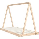  Otroški posteljni okvir 90x200 cm trdna borovina, (20787659) | Shoptok.si