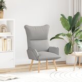 vidaXL Sproščujoči naslanjač iz tkanine v barvi oblaka | Shoptok.si