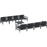 vidaXL Sjedeća garnitura za vrt 9 pcs Antracit 70 x 70.5 x 31.5 cm | shoptok.hr