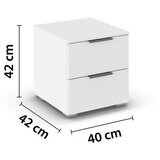 Rauch Möbel nočna omarica, bela | Shoptok.si