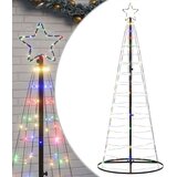 vidaXL LED božićno drvce 200 LED šarenih 182 cm | shoptok.hr