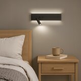  LED zidno spot svetlo RESORT LED/10W/230V + LED/3W crno levo | Eponuda.com