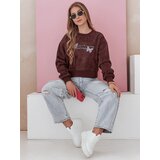 DStreet Bluza damska oversize tie-dye w motyle SPARKI bordowa | Shoptok.si