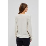 Marisse Sweater With Decorative Sleeves Z-Sw-3657 Off White | Shoptok.si