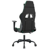  Masažni gaming stol črno in zeleno umetno usnje | Shoptok.si