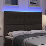  LED glava kreveta s LED trakama Tamno smeđa 160 cm tkanina | Eponuda.com