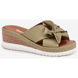 ARTIKER Leather Women's Wedge Sandals With Decorative Flower | Shoptok.si