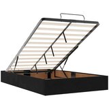 vidaXL Otomanski posteljni okvir z vzmetnico črn 120x190 cm žamet | Shoptok.si