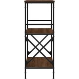  Regal za knjige 3 razine smeđa boja hrasta 59x35x90,5 cm drveni | Eponuda.com