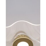 Nova Luce Aluminijasta LED stropna svetilka v zlati barvi s senčilom iz akrilnega stekla 50x50 cm Siderno &amp;ndash; Slike
