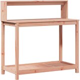 Furnova Miza za sajenje s policami 108x50x109,5 cm trden les douglas, (21921111) | Shoptok.si