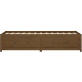  Dnevna postelja medeno rjava 90x200 cm trdna borovina, (20725799) | Shoptok.si