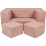 MeowBaby Otroški kavč iz penaste kocke, Aesthetic, Prašna roza, (21549726) | Shoptok.si