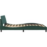  Posteljni okvir brez vzmetnice temno zelen 140x190 cm žamet | Shoptok.si