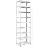 hofe Privijačen regal za dokumentacijo, svetlo siv RAL 7035, višina regala 2900 mm, dvostransko, osnovni regal, širina x globina 750 x 600 mm | Shoptok.si