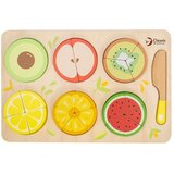 Classic World drveno voće za rezanje na čičak + učenje razlomaka i dijeljenja montessori 23 kom. | shoptok.hr