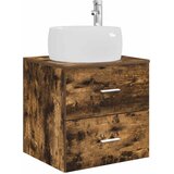 vidaXL Umivalnik s pritrditev na steno Dimljen hrast, (5000245690) | Shoptok.si