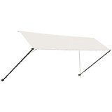  Zložljiva tenda z LED lučmi 400x150 cm krem, (20609880) | Shoptok.si