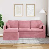 SOFA Ružičasta 198 x 134 x 80 cm Baršun | shoptok.hr