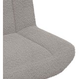  Stolica na kotačiće Svijetlo siva 63 x 75 x 76 cm Janjeća koža | shoptok.hr