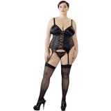 Cottelli Plus Size - gornji dio s promjenjivim tregerima (crni) - 2XL | shoptok.hr