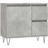 Maison Chic Kopalniška omarica - Kopalniški kabinet betonsko siva 65x33x60 cm inženirski les, (21794606) Cene