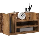  Organizator za stol Stari drvo 44.5x24x25 cm inženjersko drvo | shoptok.hr