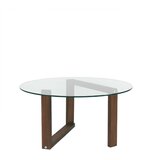 Neostill Rjava okrogla mizica ø 80 cm Yuvarlak - Neostill Cene