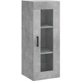 vidaXL Visoka omara betonsko siva 34,5x34x180 cm inženirski les | Shoptok.si