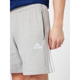 Adidas Sportske hlače 'Essentials French Terry 3-Stripes' siva melange / bijela | shoptok.hr