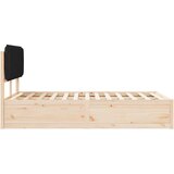  Posteljni okvir z oblazinjenim vzglavjem Črna 120 x 190 cm, (5000103654) | Shoptok.si