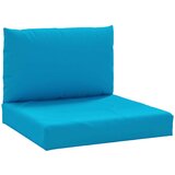  Blazine za kavč iz palet 2 kosa svetlo modro blago, (20656876) | Shoptok.si