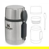 Stanley ADVENTURE SERIES 530ML Termos posuda za jelo sa žlicom, srebrna, veličina | shoptok.hr