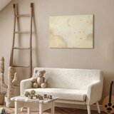  Slika - Bright Night - Moon Accompanied by Many Stars on a Light Background 120x80 Premium Print | shoptok.hr