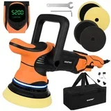 27663 ekscentrična polirka za avtomobil 1000 W, 125 mm, DA, hod 15 mm, LED + torba