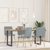 Blagovaonske stolice od tkanine 4 kom svjetlosive | shoptok.hr