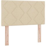 Box Postelja z vzmetnico z vzmetnico krema 120 x 190 cm blago, (5000126572) | Shoptok.si