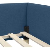  Kutni okvir kreveta Plava 90 x 190 cm tkanina | shoptok.hr