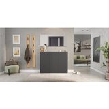 Germania Antracitno sivi ormarić za cipele u dekoru hrasta 138x105x25 cm Libbiano – | shoptok.hr