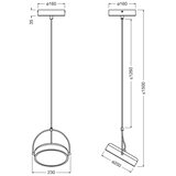 Osram led luster na sajli decor puck LED/12W/230V cri 90 crna | Eponuda.com